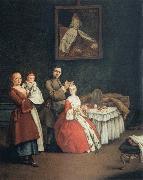 Pietro Longhi The Hairdresser and the Lady Norge oil painting reproduction